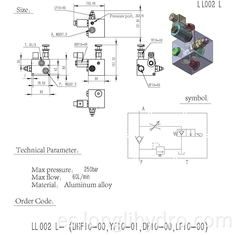 Customized Aluminum Hydraulic Valve Manifold Block